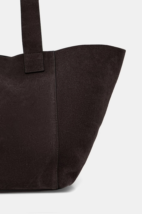 Kiegészítők AllSaints velúr táska ALBA W270XE barna