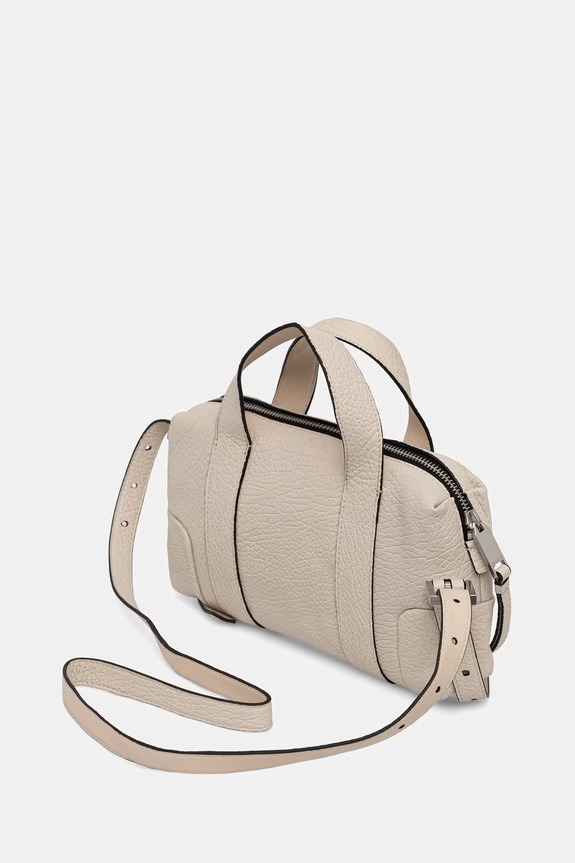 Accesorii AllSaints Geantă crossbody pentru femei, din piele ARES W511XD bej