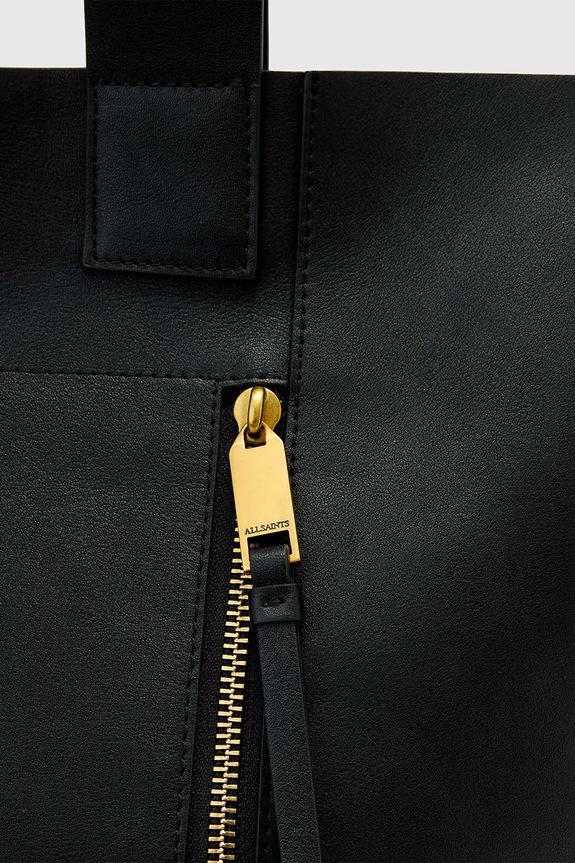 Δερμάτινη τσάντα AllSaints ALBA W585XD μαύρο