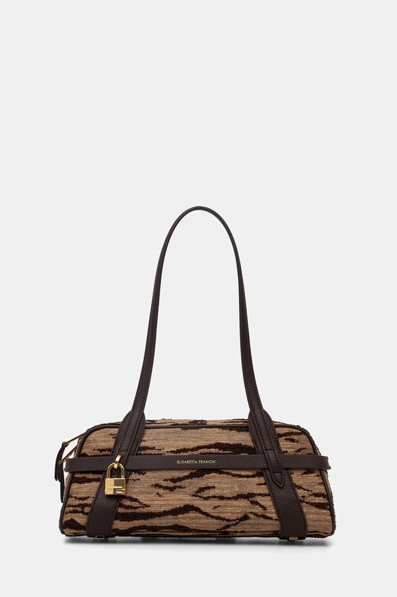 Elisabetta Franchi Geantă baguette de damă bej BS11A62E2