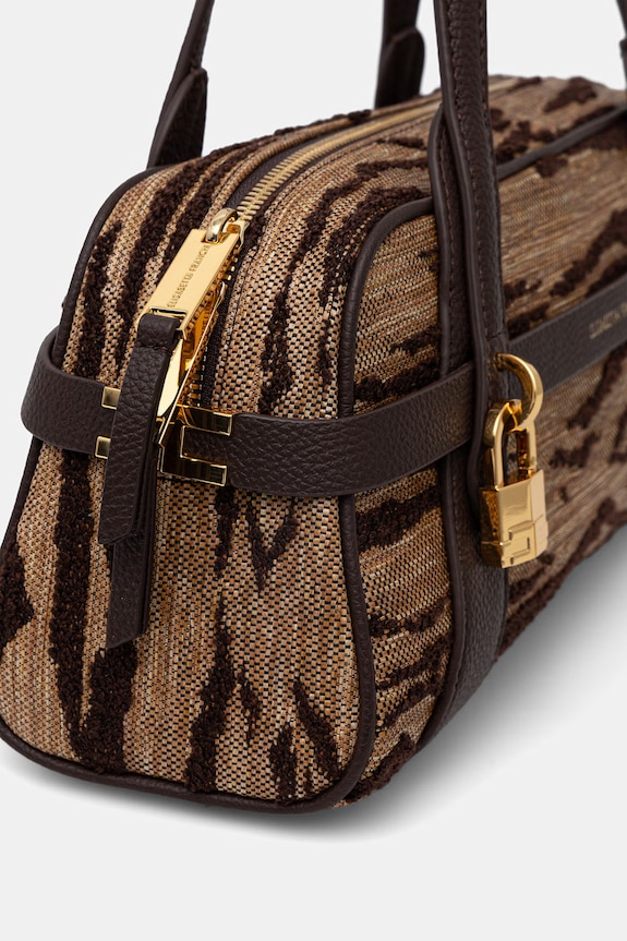 Elisabetta Franchi Geantă baguette de damă bej BS11A62E2