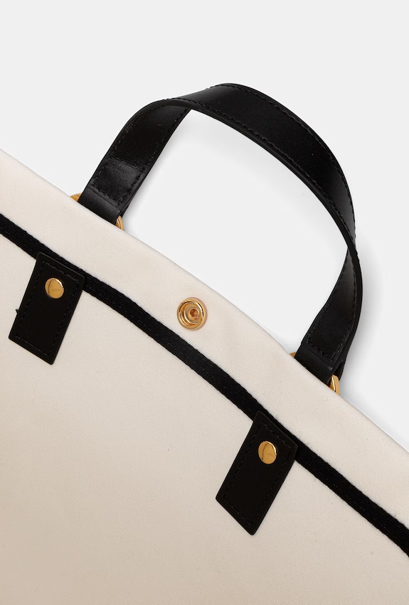 Elisabetta Franchi shopper torba za žene pamučna BS14A62E2 bež