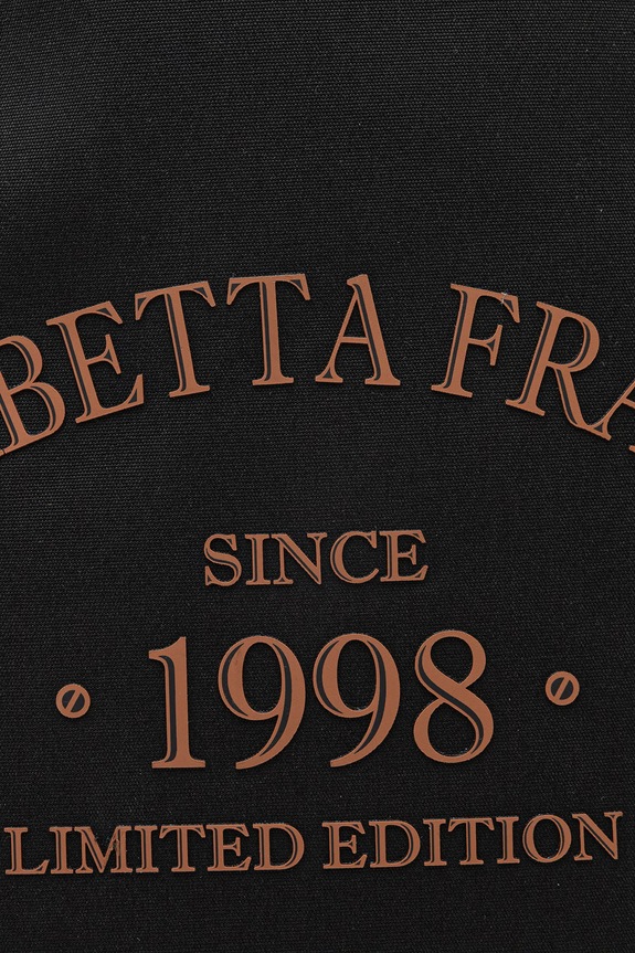 Elisabetta Franchi shopper torba za žene pamučna crna BS14A62E2