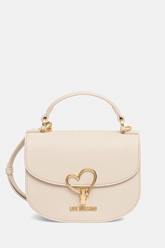 Love Moschino torebka nie mieści A4 beżowy JC4135PP1OLQ0110
