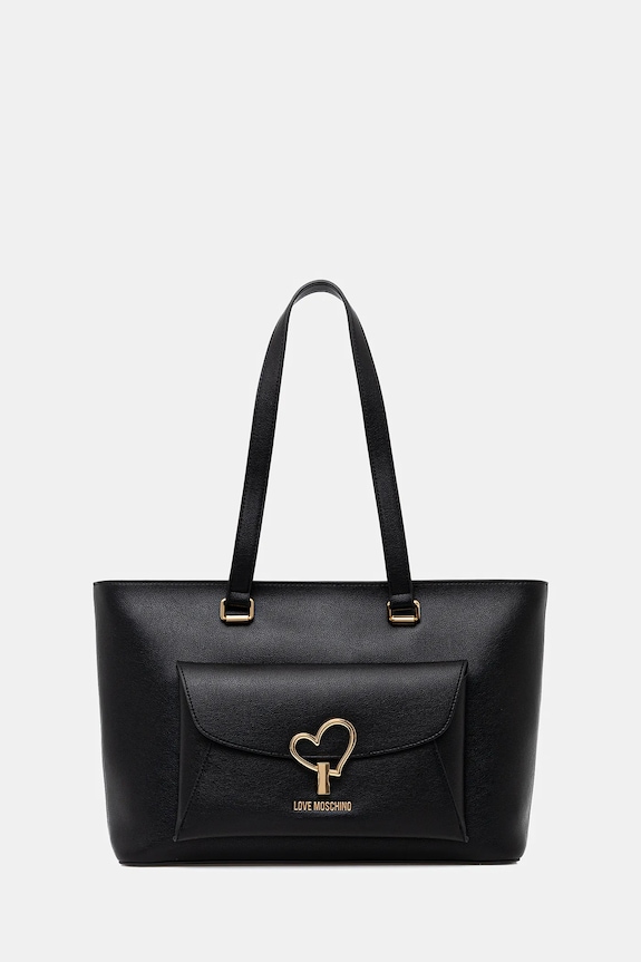 Love Moschino poșetă incape in A4 negru JC4136PP1OLQ0000
