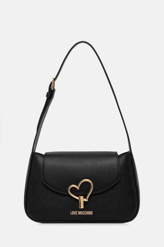 Love Moschino poșetă nu incape in A4 negru JC4140PP1OLQ0000