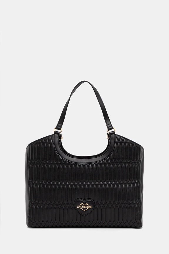 Love Moschino torebka mieści A4 czarny JC4013PP1OLJ0000