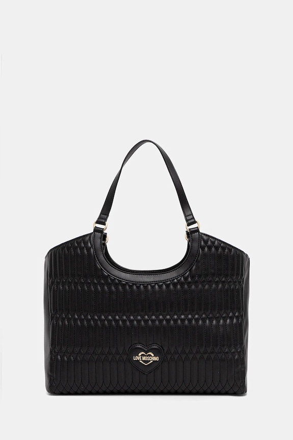 Love Moschino torebka mieści A4 czarny JC4013PP1OLJ0000