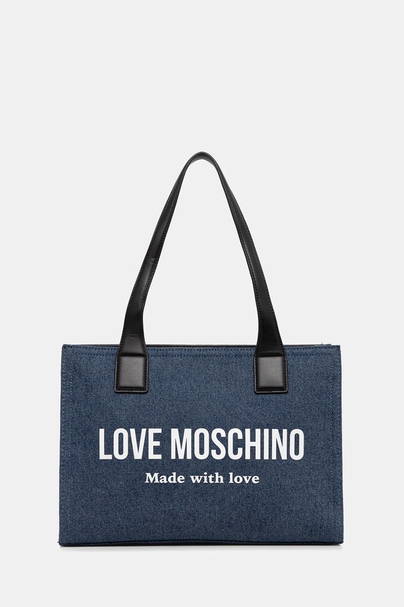 Love Moschino poșetă nu incape in A4 bleumarin JC4056PP1OLG170A