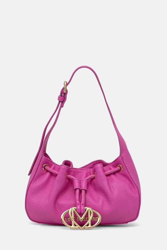 Kabelka Love Moschino nášivka ružová JC4011PP1OLB0604