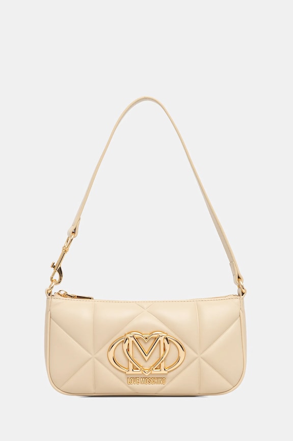 Love Moschino torebka nie mieści A4 beżowy JC4111PP1OLC0129