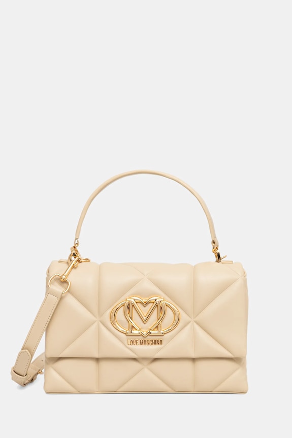 Love Moschino poșetă nu incape in A4 bej JC4112PP1OLC0129