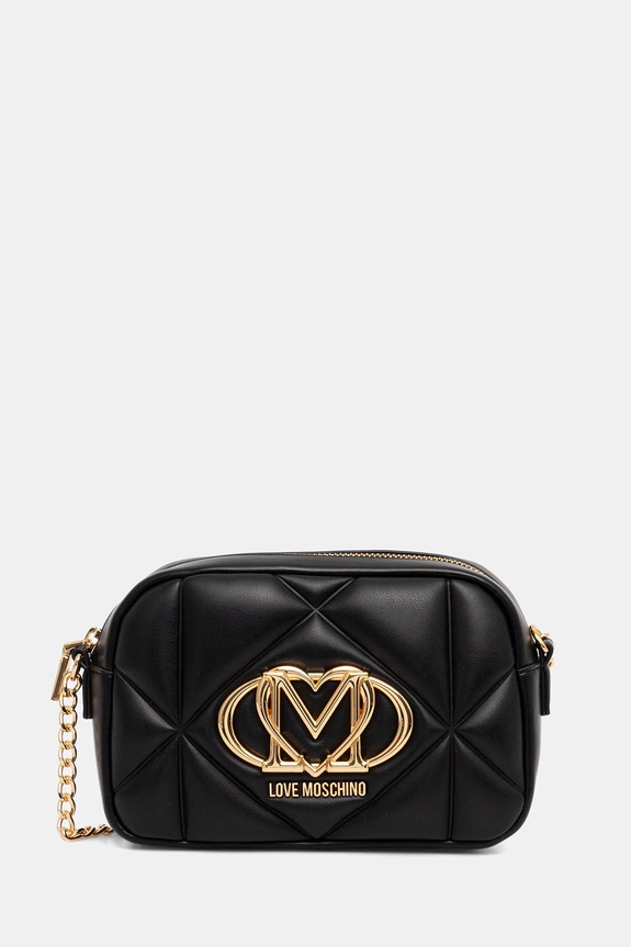 Love Moschino poșetă nu incape in A4 negru JC4038PP1OLC0000