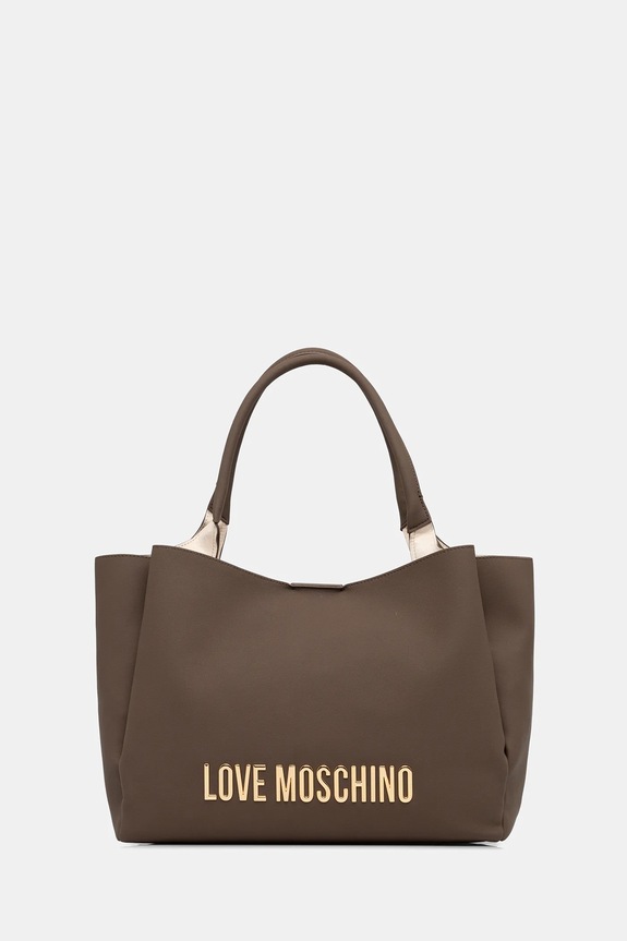 Kabelka Love Moschino jednofarebný hnedá JC4107PP1OKD0203