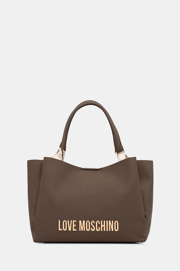 Kabelka Love Moschino jednofarebný hnedá JC4107PP1OKD0203