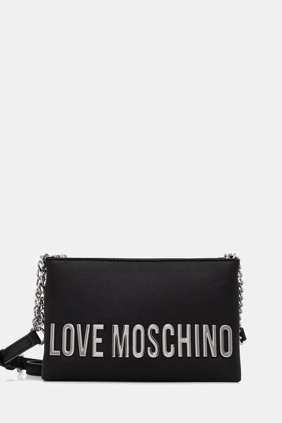 Love Moschino poșetă nu incape in A4 negru JC4110PP1OKD000B