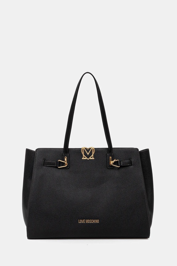 Love Moschino poșetă incape in A4 negru JC4124PP1OLM0000