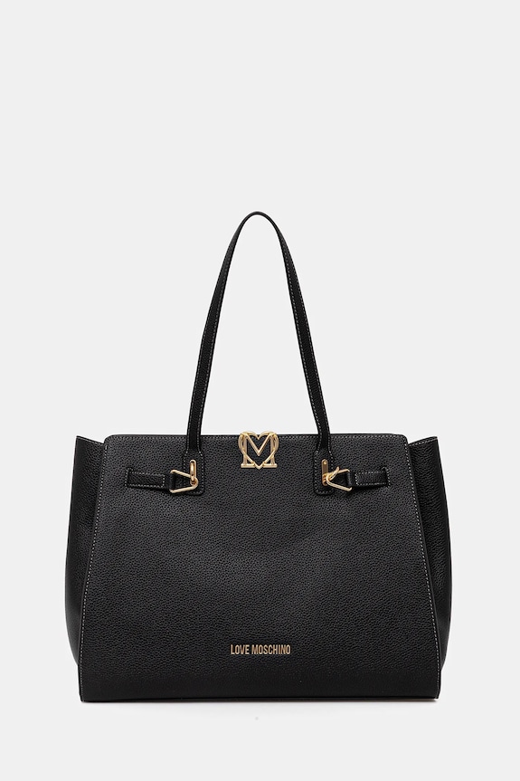 Love Moschino poșetă incape in A4 negru JC4124PP1OLM0000