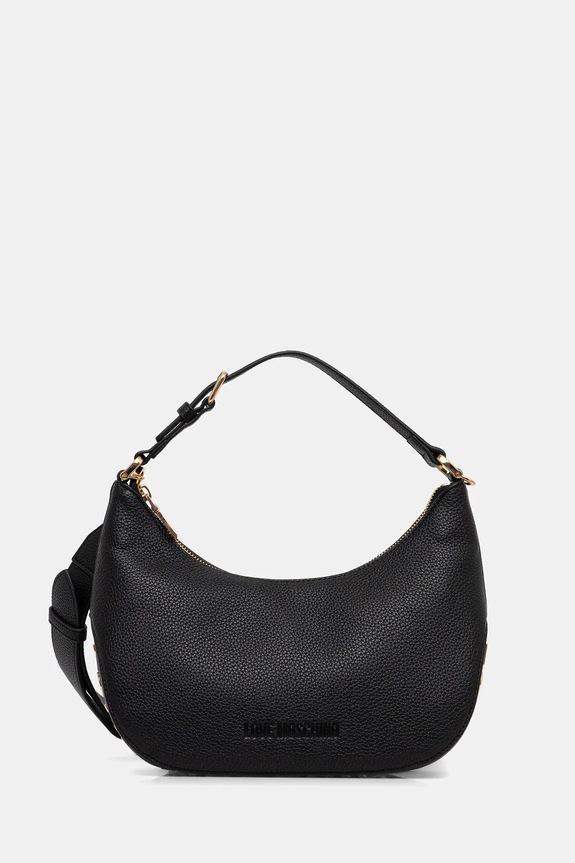 Love Moschino poșetă nu incape in A4 negru JC4018PP1OLT0000