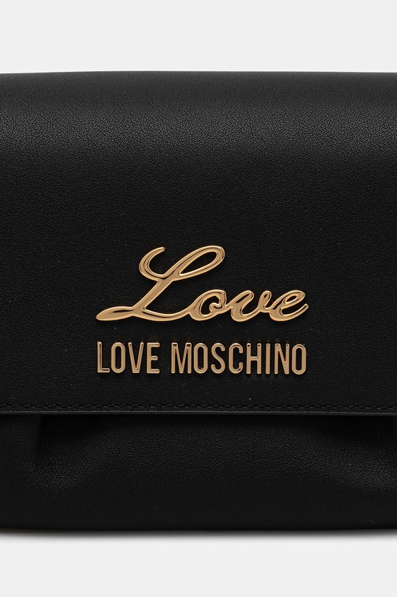 Love Moschino poșetă de piele JC4160PP1OL1900A negru