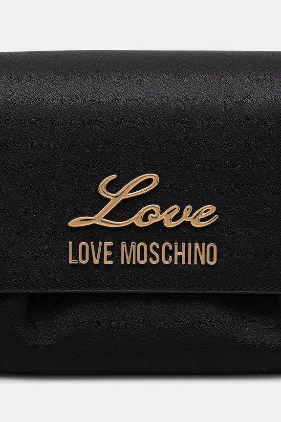 Love Moschino poșetă de piele JC4160PP1OL1900A negru