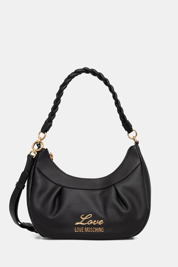 Love Moschino poșetă nu incape in A4 negru JC4161PP1OL1900A