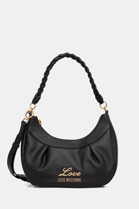 Love Moschino poșetă nu incape in A4 negru JC4161PP1OL1900A