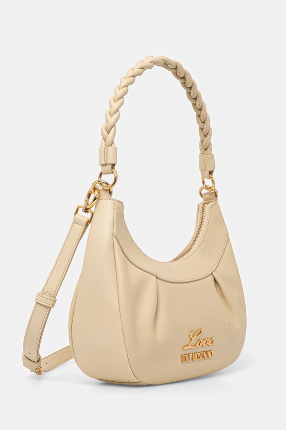 Love Moschino geantă de piele JC4161PP1OL1912A bej SS26