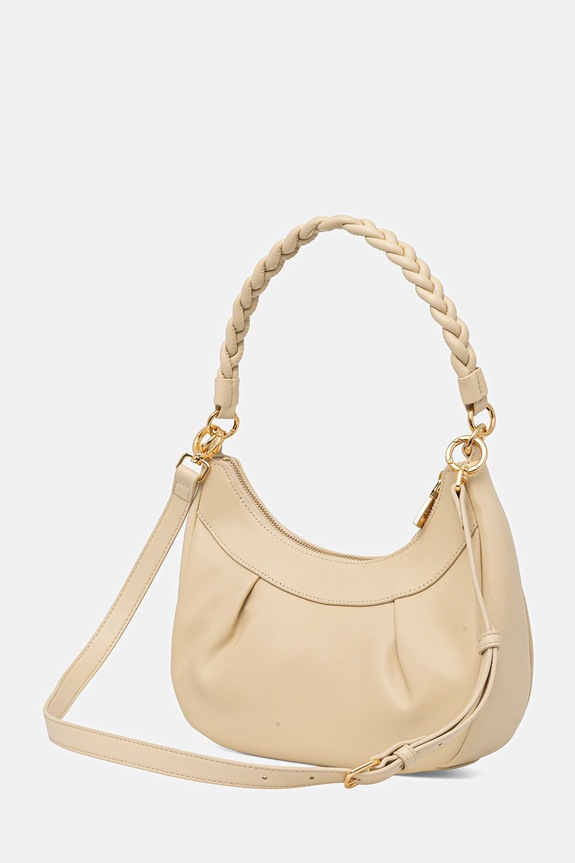 Accesorii Love Moschino geantă de piele JC4161PP1OL1912A bej