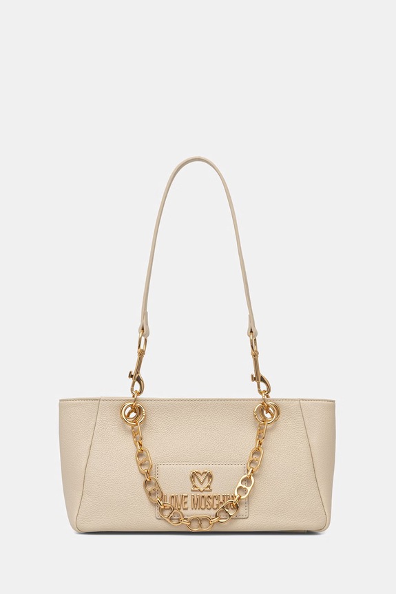 Love Moschino poșetă nu incape in A4 bej JC4165PP1OL1211A
