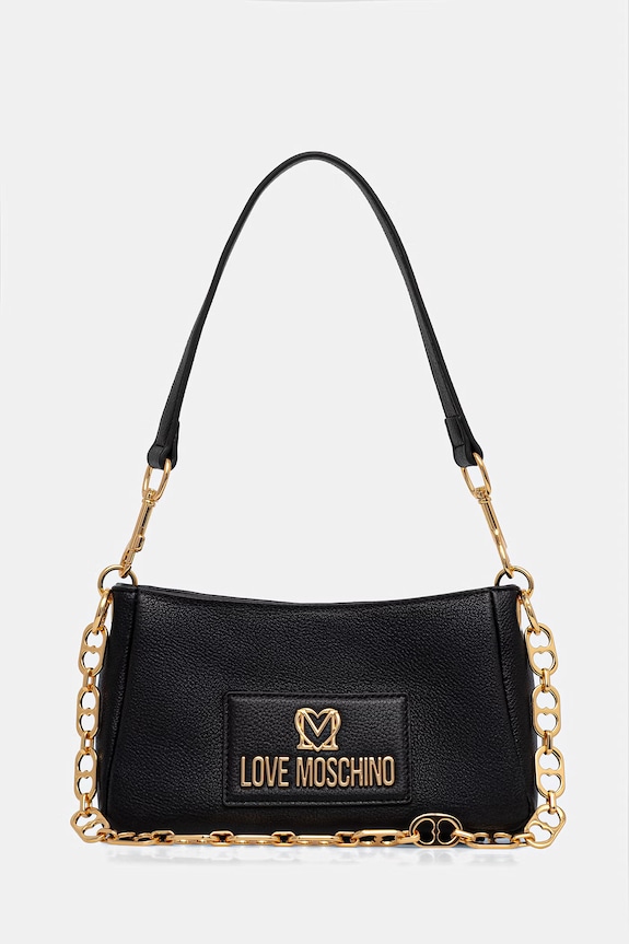 Шкіряна сумочка Love Moschino не вміщує А4 чорний JC4167PP1OL1200A
