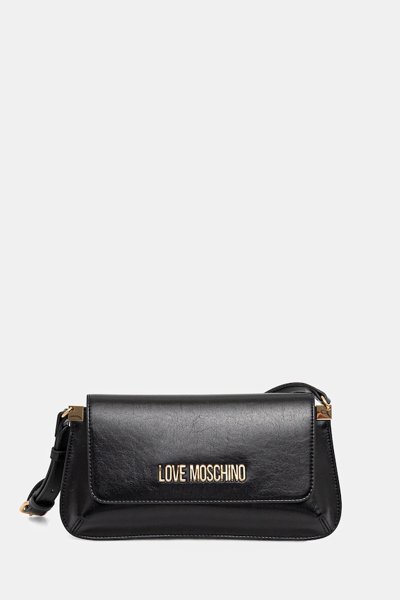 Love Moschino poșetă nu incape in A4 negru JC4058PP1OLH0000