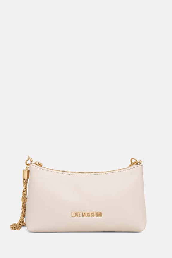 Love Moschino torebka nie mieści A4 beżowy JC4143PP1OLX0110