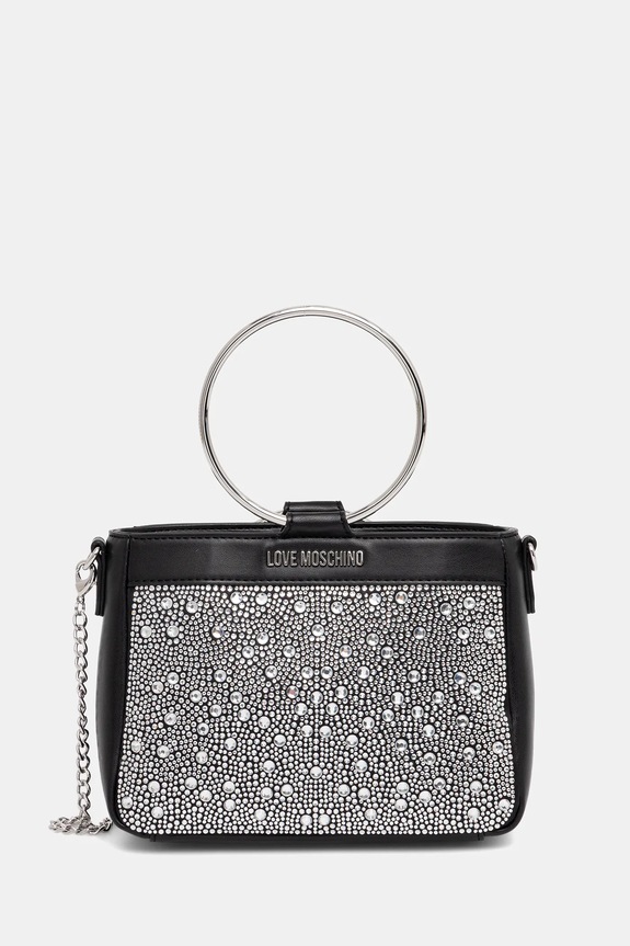 Love Moschino torebka nie mieści A4 czarny JC4169PP1OLW100A