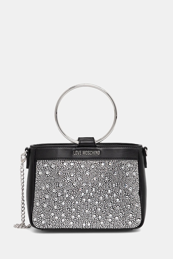 Love Moschino torebka nie mieści A4 czarny JC4169PP1OLW100A