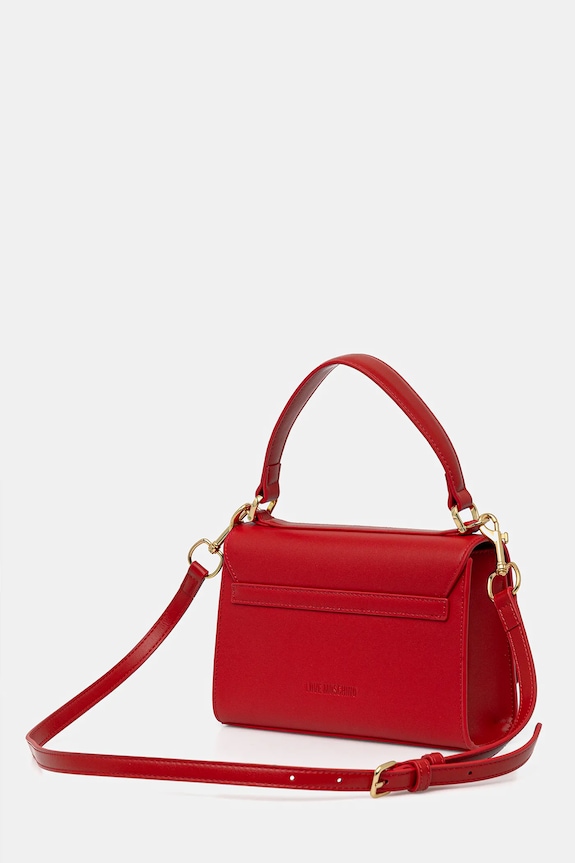 Accesorii Love Moschino geantă de piele JC4146PP1OL1650A rosu