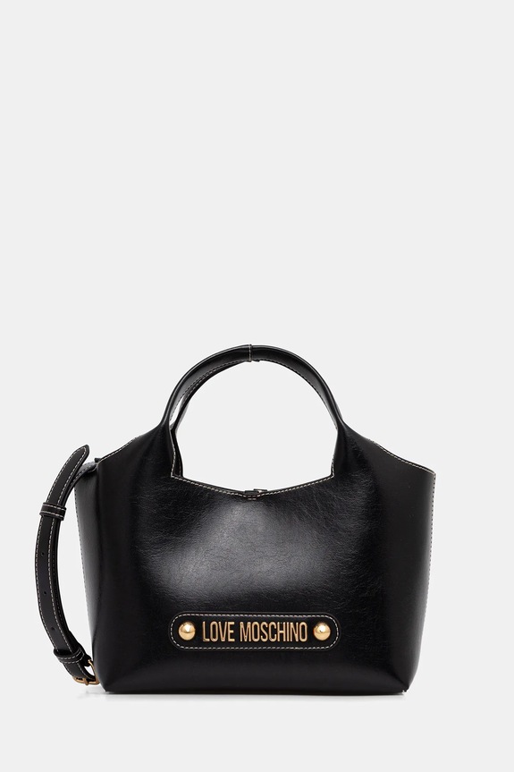 Love Moschino poșetă nu incape in A4 negru JC4130PP1OLH0000
