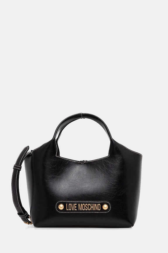 Love Moschino poșetă nu incape in A4 negru JC4130PP1OLH0000