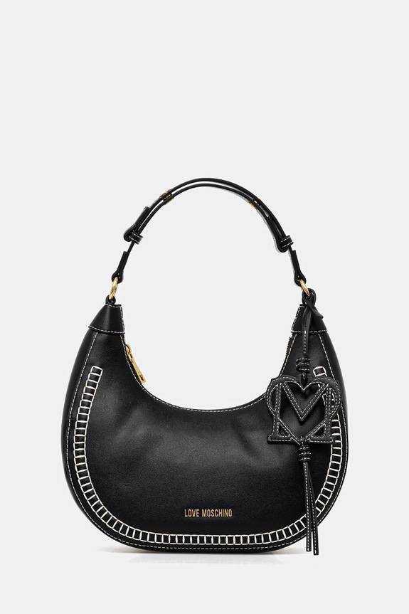 Love Moschino torebka nie mieści A4 czarny JC4095PP1OLI0000