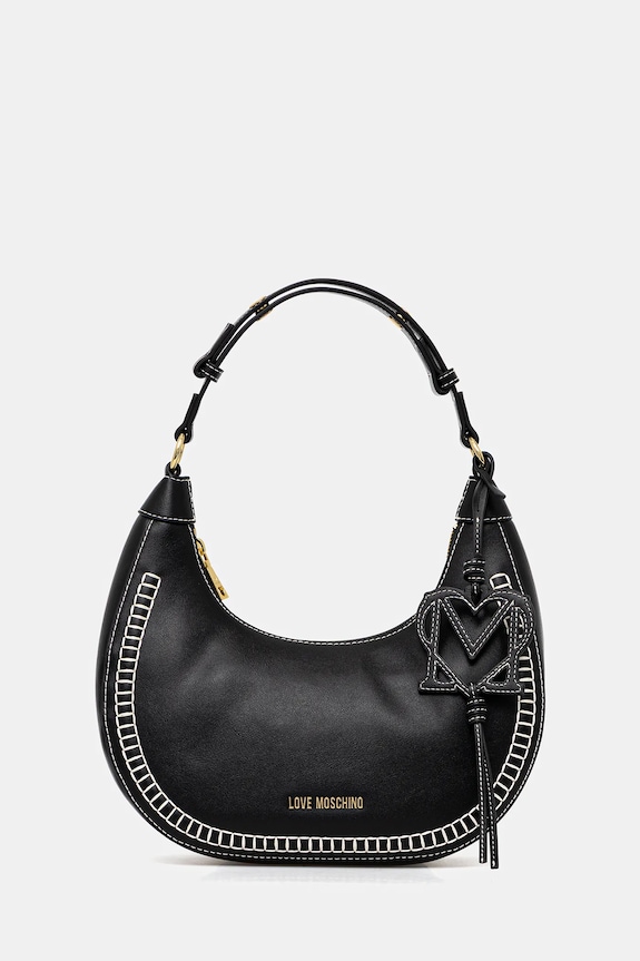 Love Moschino torebka nie mieści A4 czarny JC4095PP1OLI0000