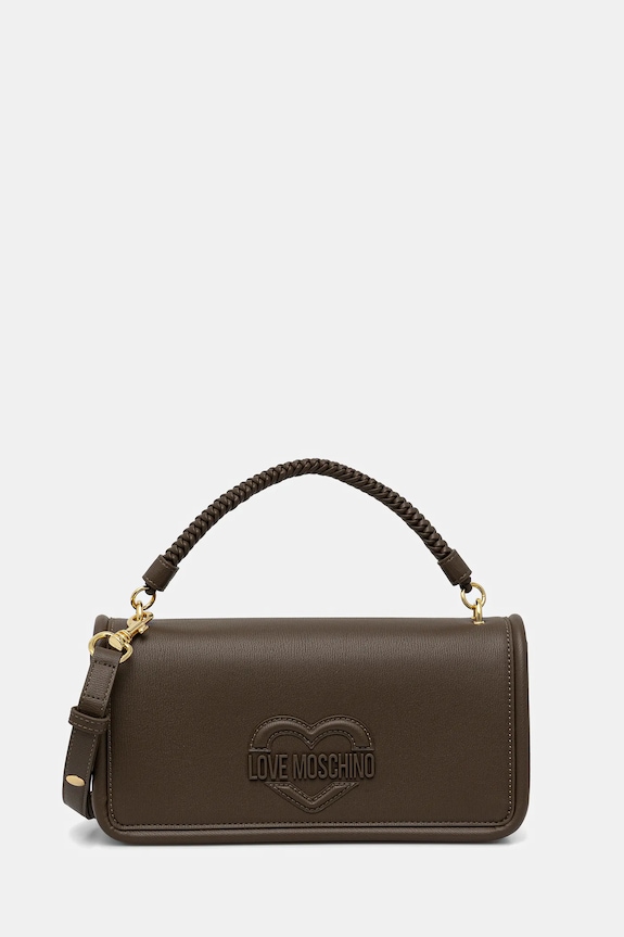 Love Moschino poșetă nu incape in A4 maro JC4096PP1OLL0203