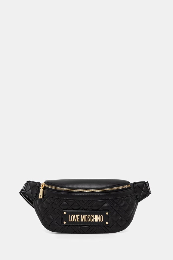 Ledvinka Love Moschino nášivka černá JC4003PP1OLA0000
