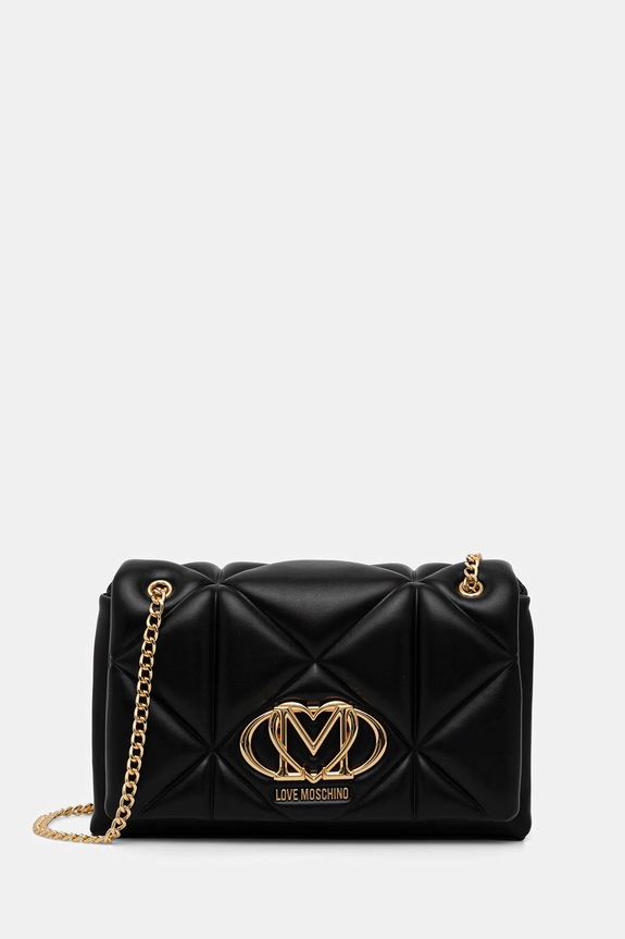 Love Moschino torebka aplikacja czarny JC4041PP1OLC0000