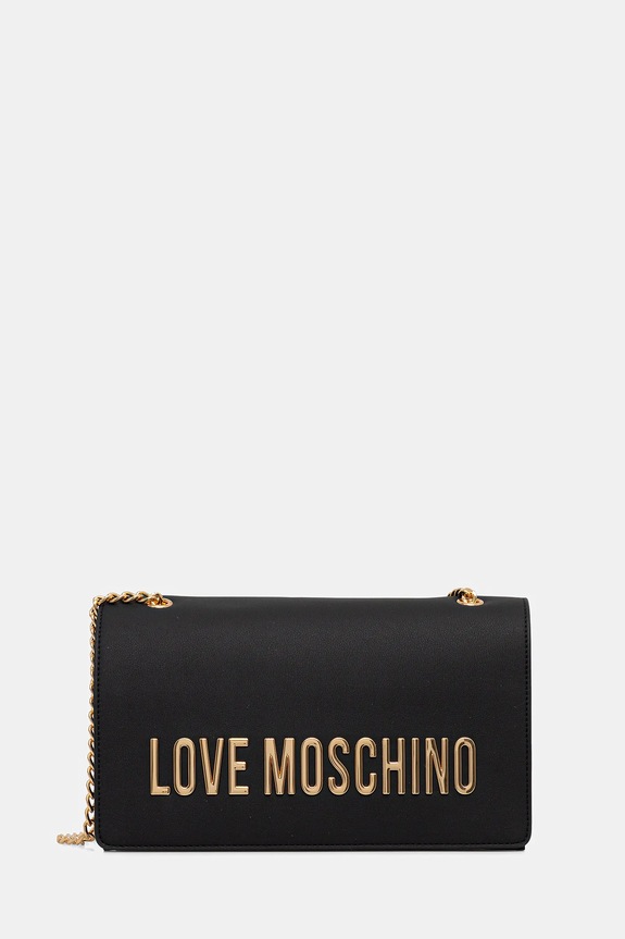 Love Moschino poșetă nu incape in A4 negru JC4192PP1OKD0000