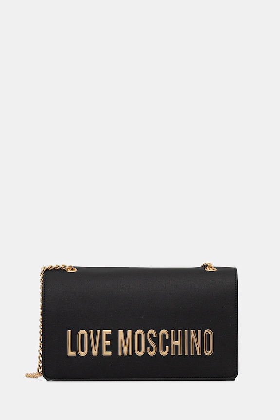 Love Moschino poșetă nu incape in A4 negru JC4192PP1OKD0000