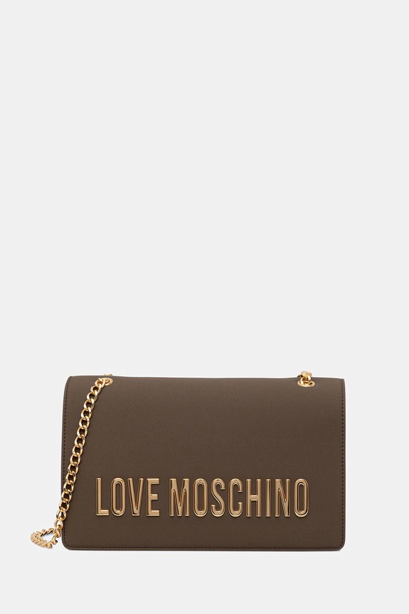 Love Moschino poșetă nu incape in A4 maro JC4192PP1OKD0203