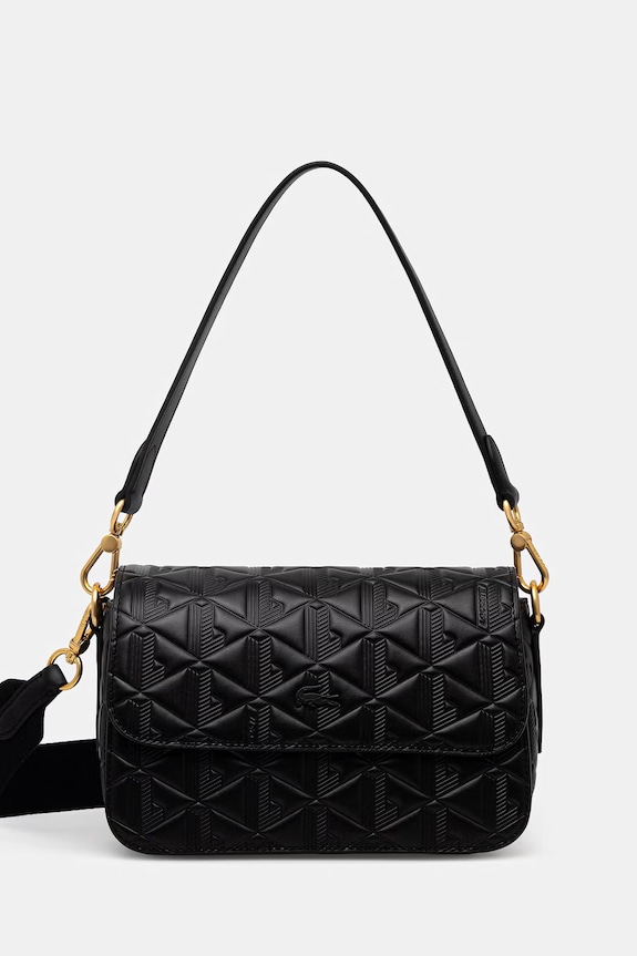 Lacoste borsa da donna in pelle nero NF4712MH