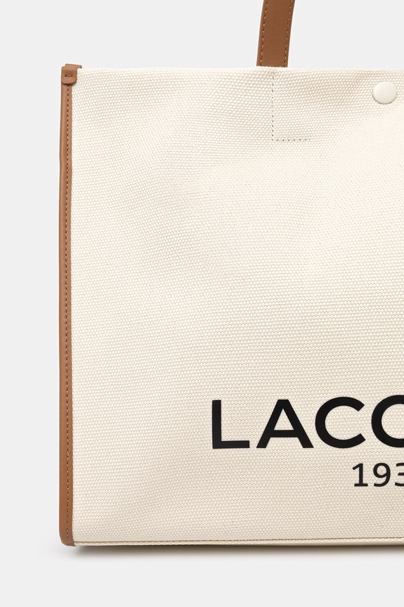 Lacoste tote taška dámská bavlněná béžová NU4342TD