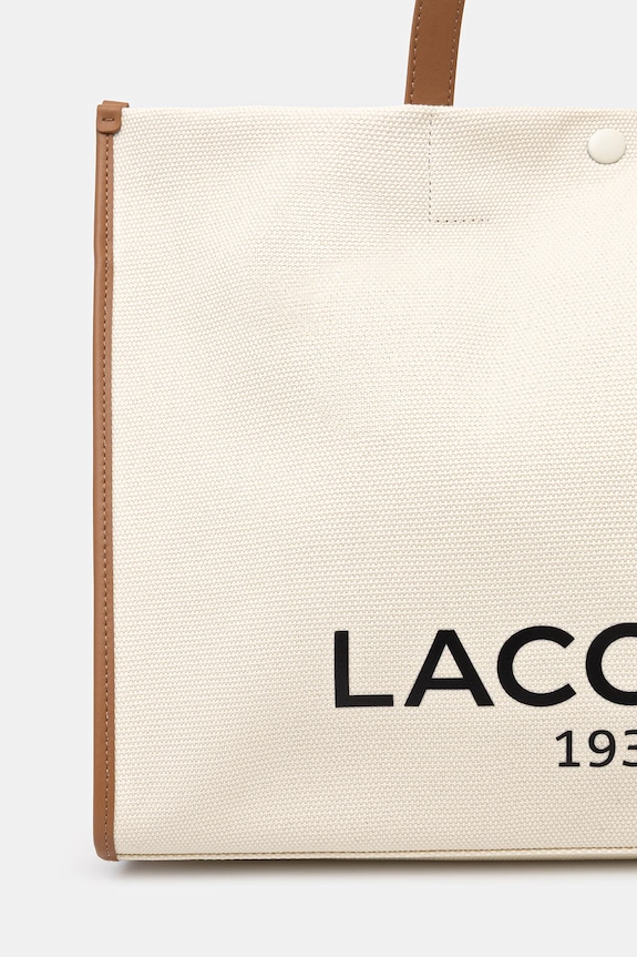 Lacoste tote taška dámská bavlněná béžová NU4342TD