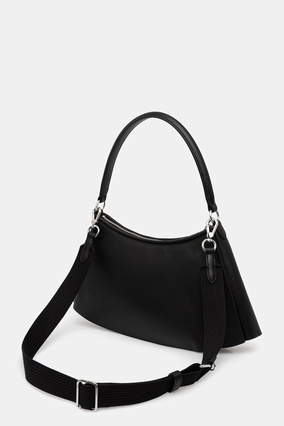 Doplňky Lacoste crossbody kabelka dámská kožená NU5176DP černá